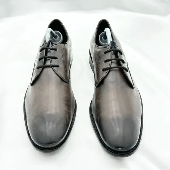 John Varvatos Distressed Brown Leather Derby Style Lace Up Dress Shoes Size 9M John Varvatos Distressed Brown Leather Derby Style Lace Up  main image 3